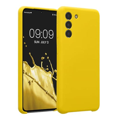 kwmobile Case Compatible with Samsung Galaxy S21 Case - Slim TPU Silicone Phone Cover - Soft Touch Finish - Radiant Yellow - color: Radiant Yellow, size: Galaxy S21