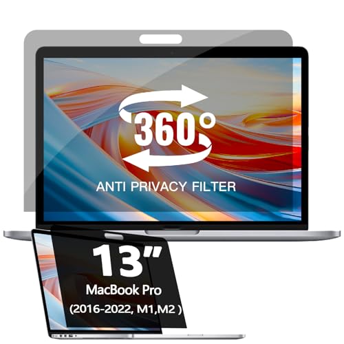 360° Privacy Screen Protector Compatible for MacBook Air 13''(2018-2021,M1) - color: MacBook Pro 13 Inch (2016-2022, M1,M2)