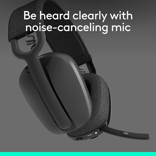 Logitech Zone Vibe 100 Lightweight Wireless Over Ear Headphones - Graphite - color: Graphite