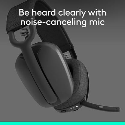 Logitech Zone Vibe 100 Lightweight Wireless Over Ear Headphones - Graphite - color: Graphite