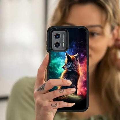 for Moto G 5G 2024/Moto G Play 5G 2024 Case, Military Grade Heavy Duty [3-Layer] Dustproof Shockproof Full-Body Protective Case for Motorola Moto G 5G 2024, Fox - color: Fox