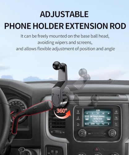 Car Phone Holder for Dodge Ram 1500/Ram 2500/Ram 3500 2013-2018 Accessories - size: for 2013-2018 Ram 1500 2500 3500