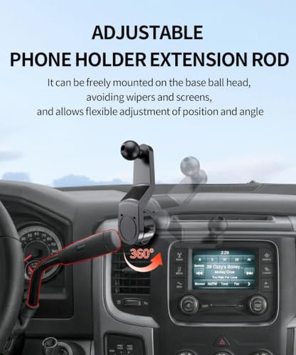 Car Phone Holder for Dodge Ram 1500/Ram 2500/Ram 3500 2013-2018 Accessories - size: for 2013-2018 Ram 1500 2500 3500