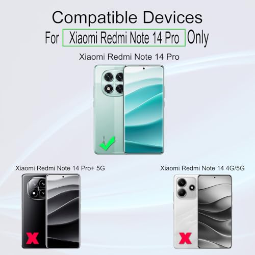 Ibywind Screen Protector For Xiaomi Redmi Note 14 Pro 5G 6.67"(2 Pcs),Flexible TPU Film,With 1Pc Camera Lens Protector,1Pc Back Film,Bubble Free[Easy to install] - size: Redmi Note 14 Pro 5G 6.67 inch