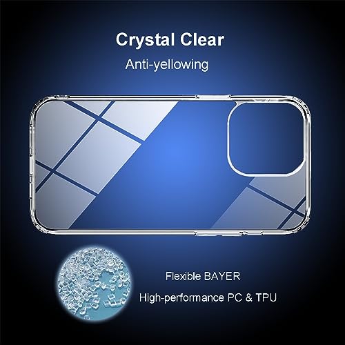 TENOC Phone Case Compatible with iPhone 11, Clear Case Anti-Yellowing Protective Bumper Hard Back Cover for 6.1 Inch - color: Clear Anti-Yellowing, size: iPhone 11