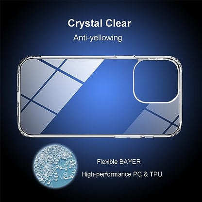 TENOC Phone Case Compatible with iPhone 11, Clear Case Anti-Yellowing Protective Bumper Hard Back Cover for 6.1 Inch - color: Clear Anti-Yellowing, size: iPhone 11