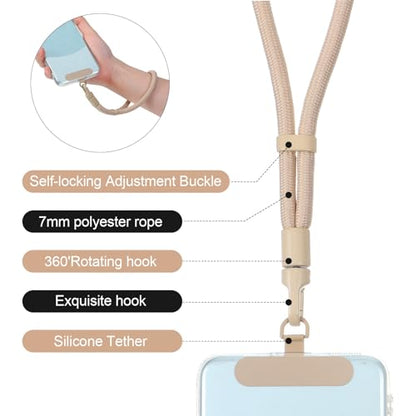 Phone Wrist Strap for Cellphone, 2PCS Adjustable Phone Lanyard Wristlet