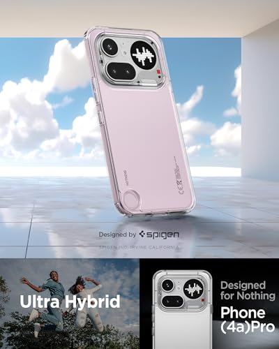 Spigen for Nothing Phone (4a) Pro, Ultra Hybrid [Anti-Yellowing] - Crystal Clear - color: Crystal Clear, size: Nothing Phone (4a Pro)