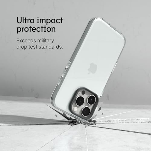 RhinoShield Clear Phone Case for iPhone 16 Pro | Anti-Yellowing, Transparent, High Clarity, Shockproof, Military Grade Drop Protection - color: Geometric Wolf, size: iPhone 16 Pro