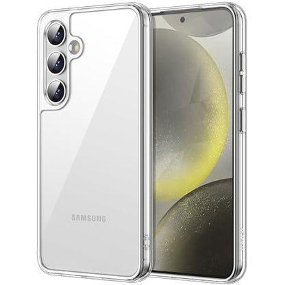 JETech Case for Samsung Galaxy S24 Plus, Anti-Yellowing, Clear | Shockproof Protection, Scratch Resistant Hard PC Back, Durable Transparent TPU Bumper - color: Clear, size: Galaxy S24 Plus