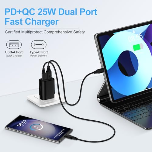 25W Samsung Fast Charging Block Type C Wall Adapter Plug for Samsung Galaxy