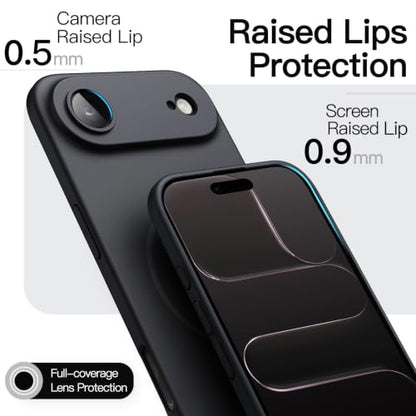 JETech Magnetic Slim Case for iPhone Air, Black - color: Black, size: iPhone Air