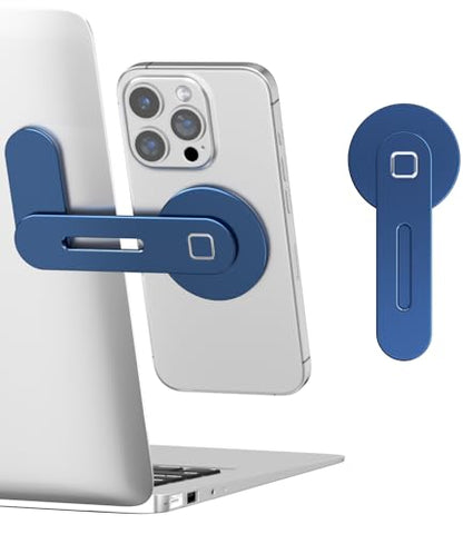 CloudValley Adjustable Laptop Stand Magnetic Phone Holder for iPhone 18-12 - color: Deep Blue