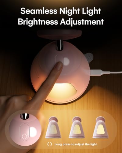 ZEEHOO 3 in 1 Charging Station for Apple Devices, Mag-Safe Charger Stand&Light,Fast Wireless Charging Station for iPhone 17/16/15/14/13/12&AirPods&iWatch &Pixel 10&Samsung Galaxy Watch,30W Adapter - color: Pink