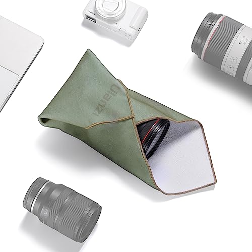 ULANZI Magic Universal Storage Cloth, Easy Wrapping and Safe Protection from Collissions， Bumping and Friction for Camera & Digital Accessories (45 * 45cm) - color: Dark Green