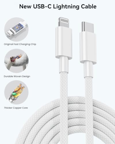 20W Fast Charger for iPad 9th/8th/7th/6th Generation, Apple MFi Certified - size: 2Pack 10FT