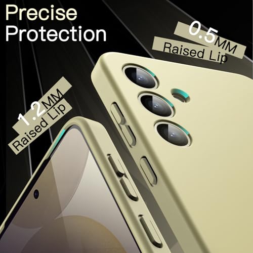 JETech Slim Case for Samsung Galaxy S24, Amber Yellow | Camera Lens Protection, Soft TPU Design, Matte Finish, Shockproof Protection - color: Amber Yellow, size: S24