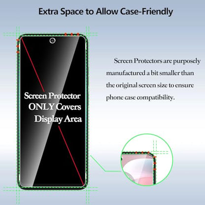 Anoowkoa [3 Pack Designed for Moto G Power 5G 2024/Moto G 2025/Moto G 2026 Screen Protector.Tempered Glass Film Specially.Anti-Breakage. Anti-Scratch .No Bubbles .9H Hardness