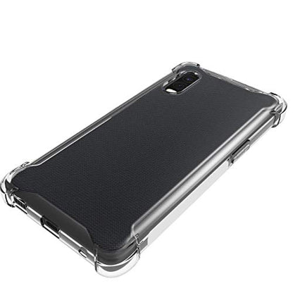 USTIYA Case for Samsung Galaxy XCover Pro Clear TPU Four Corners Protective Cover Transparent Soft funda