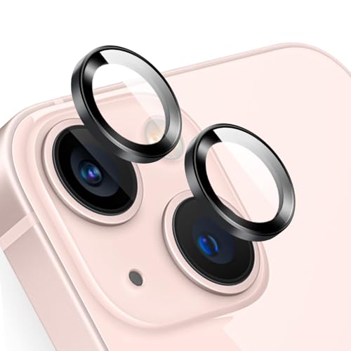 TENOC Camera Lens Protector for iPhone 13 & 13 Mini, Black