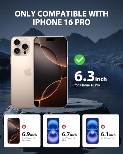 GIGIKISS 2 Pack for iPhone 16 Pro Matte Screen Protector - size: for iPhone 16Pro 6.3 inch - Matte