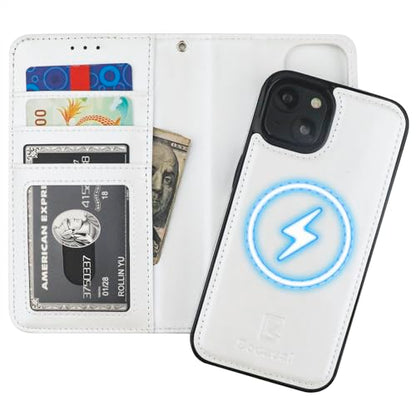 Bocasal for MagSafe Wallet Case Card Holder for iPhone 14, White - color: White for MagSafe