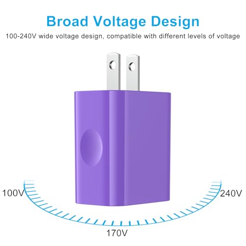 for Samsung Galaxy S26+ S26 Plus Ultra, Fast Phone Charger Block Box Plug - color: Purple