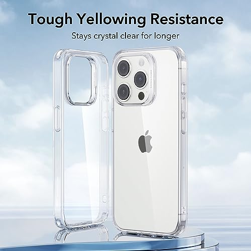 ESR Clear Case for iPhone 15 Case, Shockproof Thin Cover, Yellowing-Resistant Slim Transparent TPU Phone Case, Zero Series, Clear - color: B-Clear