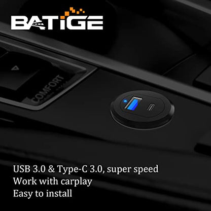 Alloy Type C 3.0 & USB 3.0 Car Mount Cable Male to Female 3ft - style: USB3.0 & Type_C 3.0 3ft