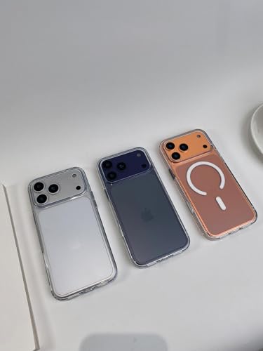 Magnetic for iPhone 17 Pro Case Clear with [Camera Control Cover] [Compatible with MagSafe] Slim & Non-Slip Frosted Hard PC Back & Soft TPU Bumper Matte Phone Cover for iPhone 17 Pro 6.3" - size: iPhone 17 Pro