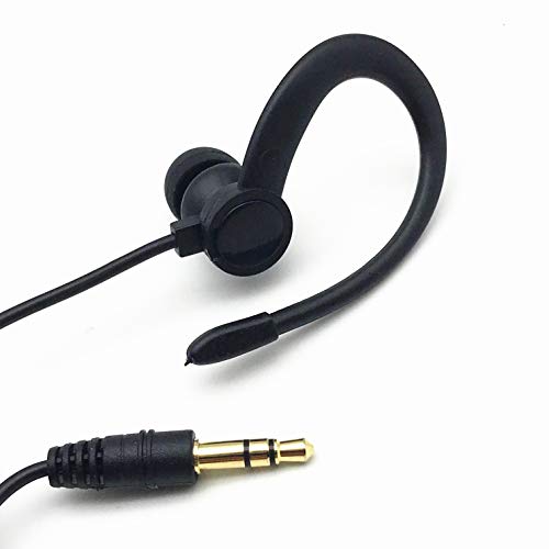 Single Side Earphone in-Ear Stereo to Mono Earbuds,3.5mm Plug Ear Hook Earpiece,Compatible Android Smartphones MP3 Players
