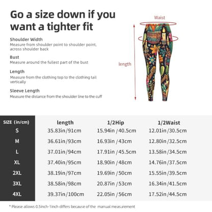 Augenstern Women's Desert-Cacti-Guitar Yoga Pants Workout Legging - size: 3X-Large