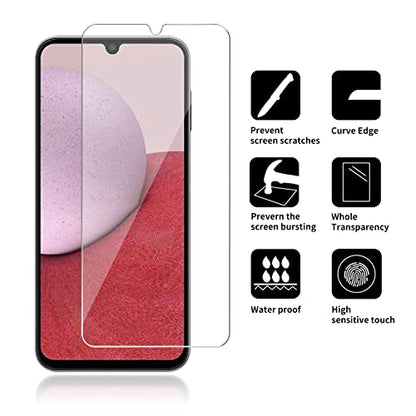 [4 Pack] iCsapr Glass Screen Protector Compatible for Samsung Galaxy A14 5G [9H Hardness]-HD Screen Tempered Glass, Scratch Resistant, Easy Install [Case Friendly][Bubble Free]2.5D Edge [Impact - size: Galaxy A14 5g