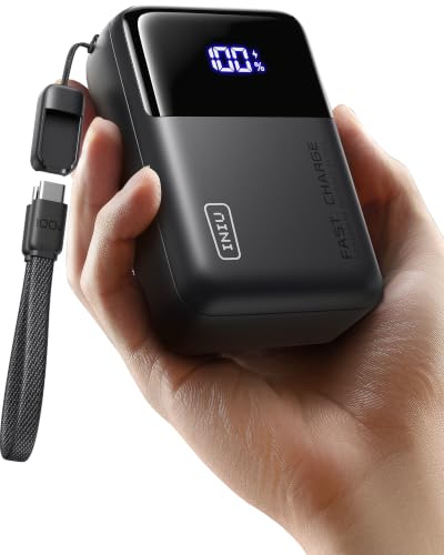 INIU Laptop Power Bank, Smallest 25000mAh 100W Fast Charging Battery Pack - color: Black