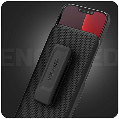 Encased DuraClip Designed for iPhone 13 PRO MAX Belt Clip Case (2021) Slim Phone Cover with Holster (Black) - size: iPhone 13 Pro Max