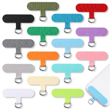 15 Pcs Phone Tether Tab, Universal Cell Phone Lanyard Tab