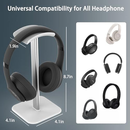 Headphone Stand for Desk - Headset Stand Headphone Holder (White_2 Pack) - color: White_2 Pack