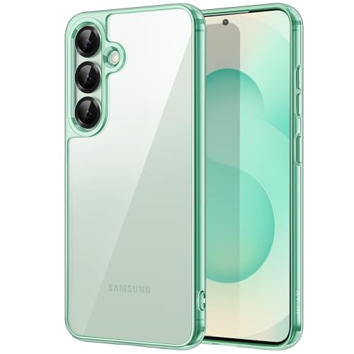 JETech Case for Samsung Galaxy S25 5G, Non-Yellowing Shockproof Bumper Protective Phone Cover, Anti-Scratch Hard PC Back (Mint) - color: Mint, size: Galaxy S25