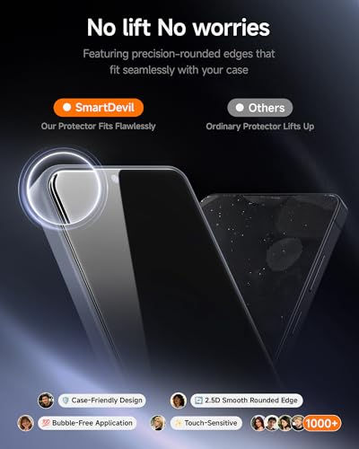 SMARTDEVIL 3 Pack for Samsung Galaxy S26 Ultra Screen Protector | HD Clear Tempered Glass, 9H Scratch & Impact Resistant, Ultrasonic Fingerprint Sensor Compatible, Bubble-Free & Dust-Free - size: For Samsung Galaxy S26 Ultra 6.9 inches
