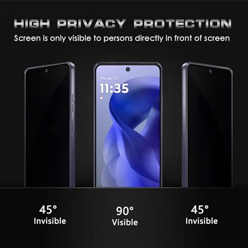[2 Pack Motorola Moto G Power (2025) 5G Privacy Screen Protector, Privacy Tempered Glass Film, Anti-Spy Protection for Motorola Moto G Power (2025) 5G Screen Protector - size: Motorola Moto G Power (2025)