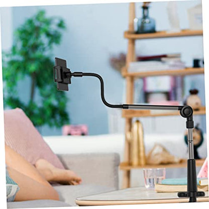 TEHAUX Overhead Phone Mount Cellphone Stand with Flexible Gooseneck Arm