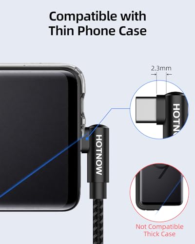 USB to USB C Cable 90 Degree 1FT 3Pack, Short Right Angle USB C Cable - color: Black, size: 1FT