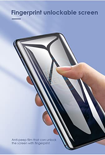 2pcs Flexible Privacy Hydrogel Film for Samsung Galaxy S23 FE Fan Edition 5G 6.4" 2023 Anti-Spy Anti-Peeping TPU Screen Protector Touch Sensitive Explosion-Proof Not Tempered Glass