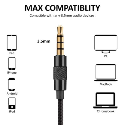 LUDOS SPECTA Wired Earbuds in-Ear Headphones, 5 Years Warranty, Earphones with Microphone for Clear Calls, Noise Isolating, for iPhone, iPad, Samsung, Laptop, School Students, Kids, Women, Small Ears