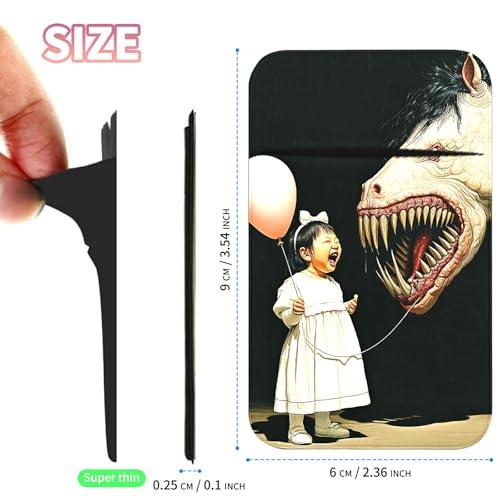 Phone Credit Card Holder Stick on, Cell Phone Pocket Self Adhesive Stretchy Stick on Wallet ID Credit Card Case Pouch Sleeve with Flap for All Smartphones, Girl Horse - color: Girl Horse