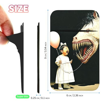 Phone Credit Card Holder Stick on, Cell Phone Pocket Self Adhesive Stretchy Stick on Wallet ID Credit Card Case Pouch Sleeve with Flap for All Smartphones, Girl Horse - color: Girl Horse
