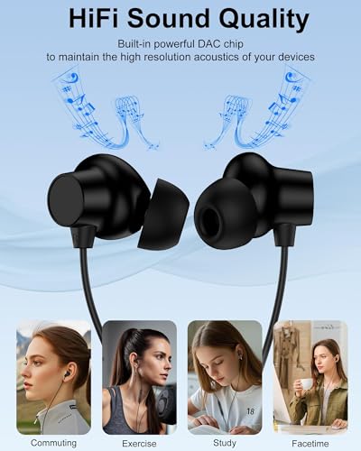 Wired Earphones for iPhone Headphones with Lightning Connector, in-Ear Buds