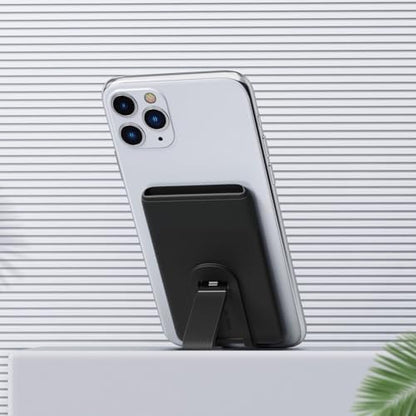 Phone Wallet Stick On Phone Card Holder for Back of Phone Case Silicone Sticker Credit Card Holder with Stand