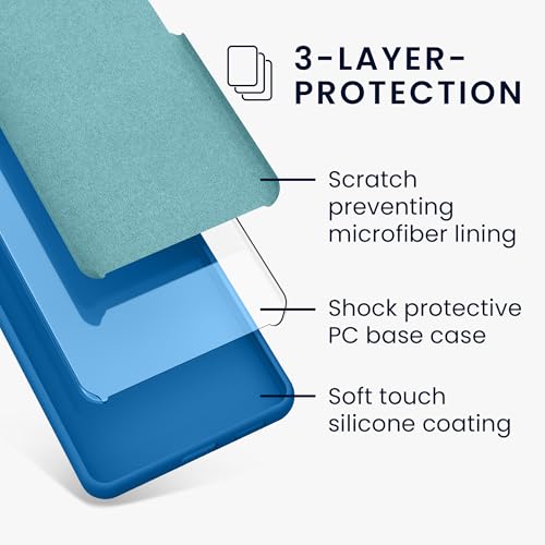 kwmobile Case Compatible with Google Pixel 8a Case - TPU Silicone Phone Cover with Soft Finish - Blue Reef - color: Blue Reef, size: Pixel 8a