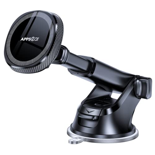 APPS2Car for Magsafe Car Phone Mount, Dashboard & Windshield Suction Cup - color: Black